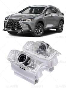 GLANBERT 2 Stück LED Auto Tür Logo Projektor Willkommens Geisterschatten Licht Zubehör für LEXUS RX ES GX LS LX IS GS RC UX Serie IS250 IS300 IS350, Dekorative Autobeleuchtung - Kompatibel mit LEXUS - Übersicht 11