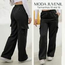 The Current Favorite: Super Stylish Youth Cargo Pants! - Black - View 1