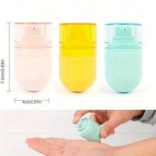 Chai đựng lotion di động 30ml có thể nạp lại - Chống nước, kích thước du lịch nhỏ gọn, phù hợp cho kem dưỡng ẩm, sữa tắm, dầu gội, tinh dầu, dầu xả, kem dưỡng tay - Chất liệu nhựa bền với nắp an toàn, không cần dùng điện, thiết kế cầm tay với tay cầm thời trang - Nhiều màu - Xem 4