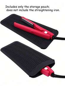 Portable Silicone Heat Resistant Mat, Double Layer Insulation Mat, Travel Pouch/Case, Heat Resistant Up To 480°F, Non-Slip Insulation Pad, Suitable For Travel Makeup Bag And Hair Tool Box - Multicolor - View 12