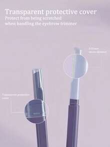 12/6/3pcs Sleek Purple Dual-Ended Eyebrow Shaper, 2-In-1 Precision Trimmer With Big & Small Blades, Beginner-Friendly Eyebrow Grooming Tool For Flawless Brows - B - View 6
