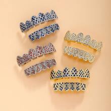 Hip Hop Style Sparkling Decor Grills For Men Women Street Fashion Wear Unique Teeth Decoration Ideal Festival Gift - 8 - Xem 2