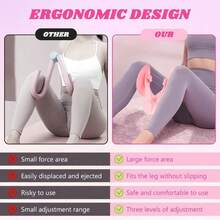High-Quality Thigh Trainer, Kegel Exerciser, Adjustable Resistance Pelvic Floor Muscle Trainer, Inner Thigh Toning Home Fitness Equipment, Muscle Strengthening And Shaping - Pink - View 5
