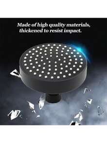 Đầu vòi sen áp lực cao 4 inch, đầu phun tăng cường bằng nhựa, đầu vòi sen cầm tay áp lực màu đen, đầu vòi sen tròn màu đen. - đen - Xem 4