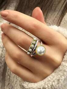 1 chiếc nhẫn nữ thanh lịch, thích hợp làm quà tặng đám cưới, lễ đính hôn, kỷ niệm, quà tặng ngày Valentine. - Nhiều màu - Xem 10