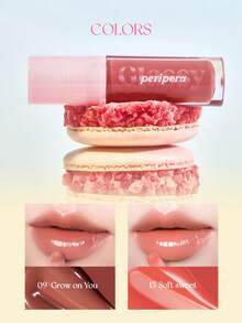 Peripera唇彩 - 滋润亮泽，打造玻璃般光泽，镜面般闪耀，防水闪亮，情人节完美礼物，易于涂抹，温和清爽。4.5克/0.15盎司 - #15 SOFTSWEET - 查看 10