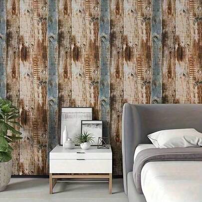 Wood Grain Peel And Stick Vinyl Wallpaper - Removable Self-Adhesive Decorative Film For Countertops, Cabinets & Walls, Mix & Match Patterns