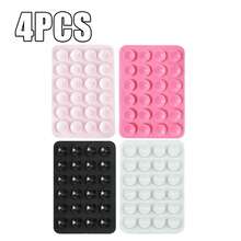 10/5/4/3/2/1个装硅胶手机吸盘，带24个粘性垫，易于拆卸和清洁，增强抓力，适用于各种安装表面 - 彩色 - 查看 15