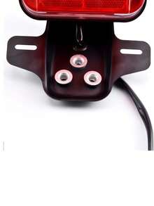 Luz trasera de freno luz de stop accesorio calavera para motocicleta - A - Ver 3