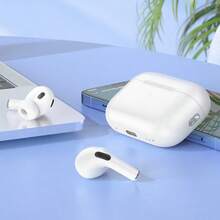 True Wireless Earbuds - Compatible With Apple And Android, Built-In Microphone, Sweat-Resistant Design, Up To 24 Hours Battery Life - White, Earphones > Wireless, Compatible Charging Case - White - View 2