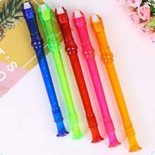 1pc Transparent Colorful 6-Hole/8-Hole Vertical Flute, Student Beginner Practice Instrument, 6-Hole/8-Hole Colored Flute, Craft Music Practice Educational Material - Multicolor - View 2
