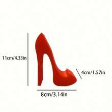 Soporte para teléfono con forma de zapato de tacón alto rojo impreso en 3D, adecuado para decorar el escritorio de la oficina o la mesa de noche, un regalo ideal - A - Ver 8