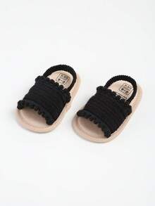 Toddler Girls' Summer Sandals, Outdoor Walking Shoes For Infants And Toddlers - Black - View 8