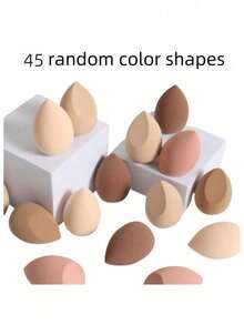 Large Size Dry & Wet Dual-Use Makeup Sponge Puff, Random Styles, Suitable For Makeup Application And Concealing, Convenient To Carry, Great For Christmas Gifts To Friends,Giveaways,Travel,Cheap Stuff,Travel Essential - Multicolor - View 24