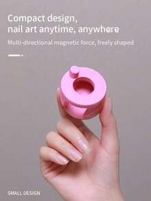 Rotating Cat Eye Magnetic Nail Tool, Auto-Adsorption Magnetic Bar Suitable For Wide, Full, French Line Nail Art, Strong Magnetic Multi-Function Tool For Cat Eye Gel Nail Polish, Ideal For Nail Salons, Beginners, Nail Stickers, DIY Nails, Handmade Nail Stickers, Great Gift For Nail Artists, DIY Enthusiasts, And Beginners, Perfect For Valentine's Day And Mother's Day - Multicolor - View 3
