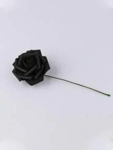 1pc 25pcs/Set Dyed PE Foam Artificial Rose Flowers 8cm With Stem, Decorative Wedding Bouquet - Multicolor - View 8
