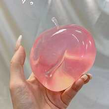 Bộ đồ chơi bóp hình quả táo trong suốt lấp lánh: Đồ chơi giảm căng thẳng hình trái cây dễ thương và chân thực, mềm mại và không ăn được, kèm hộp quà, phù hợp cho thanh thiếu niên và người lớn, đồ chơi giác quan hoàn hảo để giảm lo âu, món quà tốt nhất cho mùa cưới và Ngày của Mẹ. - Táo nhiều màu có thể ép đùn - Xem 4