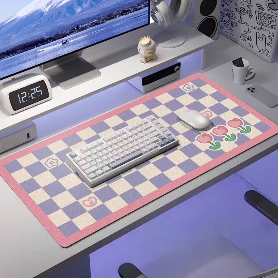 Mouse Pad With Cute Flower Print For Girls, Ideal For Computer, Work, And Gaming. - Mouse Pad - View 1