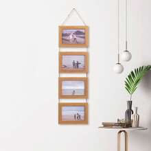 1pc 6-Inch 4-Panel Combination Photo Frame, Wall Decor Picture Frame - 1PC - View 9