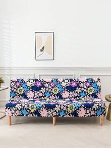 1 tấm phủ trang trí cho ghế sofa giường gấp, vải lụa sữa, co giãn chống trượt, phù hợp với mọi loại ghế, họa tiết hoa lá in, màu sắc tươi tắn, vừa vặn hoàn hảo cho ghế sofa giường 3 chỗ, thân thiện với thú cưng, thích hợp cho mùa xuân, hè, thu, đông. - Nhiều màu - Xem 3