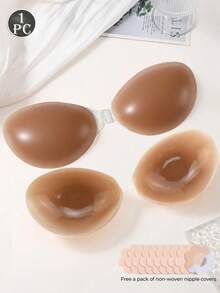Silicone Front Closed Invisible Push-Up Bra - Multicolor - View 27