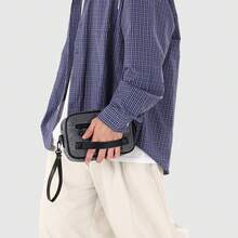 SHILAN Multi-Compartment Horizontal Crossbody Bag With Quick-Release Hook Design, Dual-Use Bag For Daily Wear, Street Style And Commuting - Multicolor - View 8