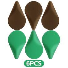 Green Brown Makeup Sponge, Ergonomic Blender For Foundation Concealer, Wet Dry Reusable Makeup Tools 2/4/6/12pcs - Multicolor - View 11