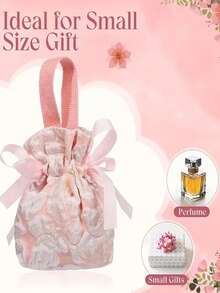 5 chiếc túi đựng kẹo thanh lịch, quà cưới cho nam/nữ, túi đựng kẹo thiết kế tối giản, túi đựng kẹo dự tiệc chất lượng cao, túi đựng kẹo làm từ chất liệu cao cấp. - hồng - Xem 5