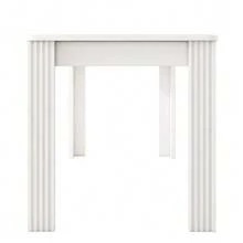 Dining Table, Modern Dining Table, Sturdy Dining Table, Four-Legged Table, Oak Table, Rectangular Dining Table, Coffee/Casual Table, Modern And Minimalist Dining Table, White [Shipping Ref: Wf312300aaw] - White - View 5