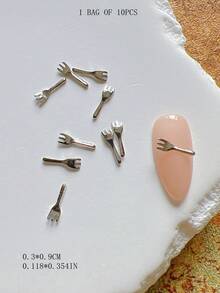 Decoración de cubertería de aleación en miniatura, accesorios metálicos vintage lindos y dulces, decoración de casa en miniatura - Multicolor - Ver 12