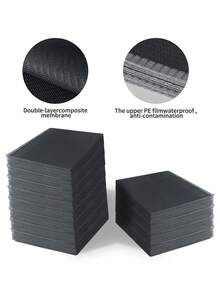 20 miếng lót vệ sinh hình xăm dùng một lần, chống thấm nước, khăn trải bàn hai lớp, phụ kiện hình xăm, khăn ăn. - màu đen - Xem 2