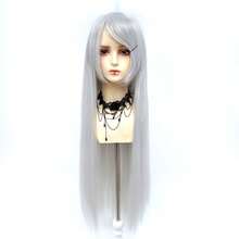100cm Long Straight Wig With Bangs Ombre Colored Synthetic Wigs For Women, Heat Resistant Anime Cosplay Wigs For Halloween, Christmas - Nhiều màu - Xem 15