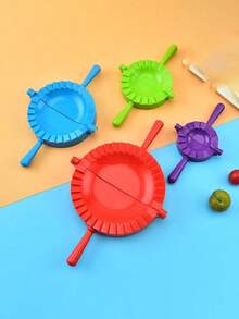 1pc Plastic Dumpling Mold Set, PP Manual Dumpling Maker, 4-In-1 Dumpling Skin Press, Pie Crimper, Dumpling Mold, Dumpling Cutter, Bun Maker, Mini Pie Maker, Dumpling Shaper, Potsticker Maker,Easy To Use,Home Kitchen Dumpling Tools - Multicolor - View 6