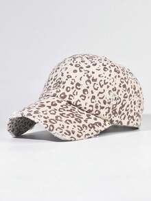 1 chiếc mũ lưỡi trai in họa tiết da báo cổ điển, mũ snapback thời trang và đa năng dành cho cả nam và nữ, thích hợp cho mùa thu. - A - Xem 12