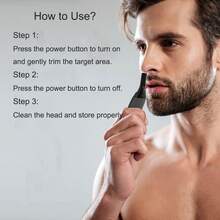 Conduroma Men's Grooming Kit - Electric Body And Beard Trimmer With Guide Comb, Rechargeable Nose, Ear And Eyebrow Trimmer - Face And Body Precision Grooming Set, Great Gift For Father And Boyfriend - Dark Grey - View 6