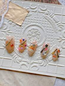Decoración de cubertería de aleación en miniatura, accesorios metálicos vintage lindos y dulces, decoración de casa en miniatura - Multicolor - Ver 4