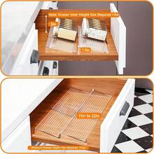 4pcs/8pcs Acrylic Spice Rack, Spice Organizer Suitable For Drawers, Multi-Purpose Spice Jar Rack For Kitchen Countertop, Expandable Tilted Spice Tray, Fits Cabinets, Drawers, Makeup Organizer - Space Saving - Multicolor - View 7