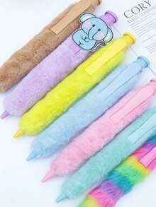 1 chiếc bút lông cỡ lớn, bút bi cao cấp mềm mại có thể thu gọn, bút bi đen dễ thương, bút bi khổng lồ, quà tặng sáng tạo, bút dành cho học sinh xuất sắc. - Bút lông mềm - Xem 4