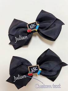 1pc Customized Back To School Girl Hair Clip, Suitable For Teenagers, Festivals, Parties, Graduation Season, First Day Of School, Classroom, Students And Other Occasions - Multicolor - View 6
