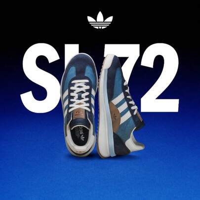 Adidas 阿迪达斯 SL72 RTN 经典复古运动鞋“T字头”——与王安宇同款