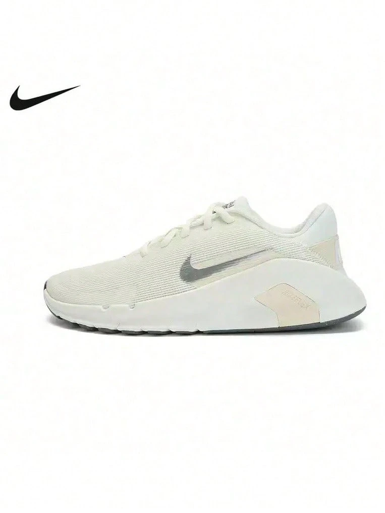 Nike Women's FLEX TRAIN Athletic Fitness Training Sneakers - White/Pink - View 1