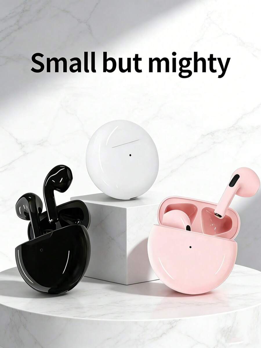 新款真无线蓝牙耳机，带降噪和麦克风，支持智能触控，兼容智能手机