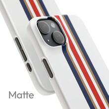 [Expédition sous 24h depuis DE/FR/ES] Étui de protection 2-en-1 respectueux de la peau Rothmans Racing pour iPhone Pro Max, 16 Plus, 15, Slim Cell Cover pour Samsung Galaxy avec rayures de course Le Mans - FL 2-en-1 Mat Épais - Voir 3