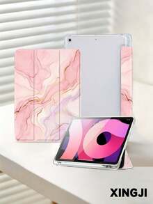 1个柔粉色大理石纹平板电脑保护套，兼容iPad 10.2英寸（第十代）/（A16）11英寸（第十一代，2025款）、iPad Pro 11英寸（2021/2020款）、Galaxy Tab A8 10.5英寸（2022款），内置笔槽，防摔，带支架，自动休眠/唤醒功能，是送给家人和朋友的最佳礼物。 - 彩色 - 查看 5