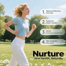 Aged Garlic Extract 7500mg - 150/300 Softgels - Odorless - Heart Immune - 300 viên nang mềm - Xem 5
