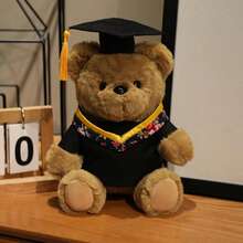 1 pieza Muñeco de peluche de oso doctor de dibujos animados lindo, muñeco de peluche para la temporada de graduación, oso de peluche con disfraz de doctor con lazo esponjoso y gracioso, recuerdo de graduación estudiantil, accesorio para fotos, decoración del hogar, regalo de cumpleaños para niños, regalo para novia, mejor amiga, Día de la Madre, Día del Niño - Multicolor - Ver 17