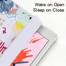 Disney 迪士尼平板电脑保护套，卡通可爱女款，适用于 iPad Pro 13/12.9/11/10.5/10.2/9.7/8.3/7.9 英寸，兼容 2025/2024/2023/2022/2021 款 M5/M4/M3/M2 型号，兼容 iPad Air 2/3/4/5/6/7 型号，兼容 2017/2018/2019/2020 款 5/6/7/9/10/11 代 MINI4/5/6/7，可折叠双面全包，防摔硅胶软壳 - 粉色 - 查看 5