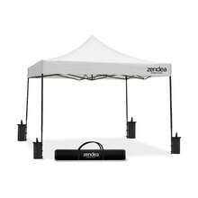 Avilia Gazebo Richiudibile 3x3 m Impermeabile con Borsa e Pesi Inclusi - Bianco - Visualizzare 2
