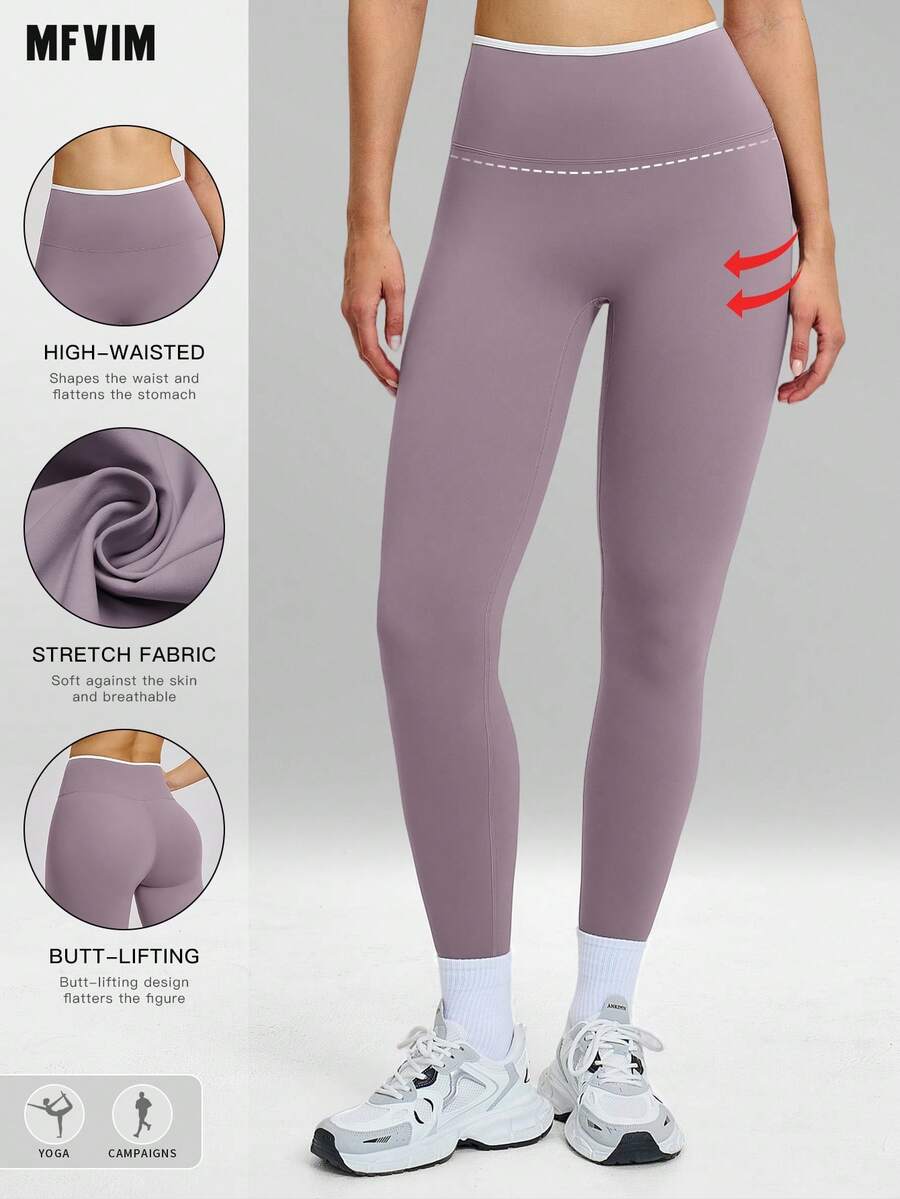 MFVIM Women's High Waist Compression Leggings, Slimming Fit, Moisture-Wicking, Soft & Stretchy Fabric, Suitable For Casual, Running, Yoga, Gym Workout