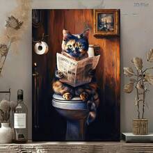 1 Fantasy Tortoiseshell Cat Canvas Printed Poster, Modern Wall Art Decoration Painting, Suitable For Coffee Shops, Homes, Bedrooms, Living Rooms, Kitchens, Bathrooms, Offices, Home Decoration, Decorating Houses, Bedroom Decoration, Wall Decoration, Ideal Choice For Friends To Give To Decoration Home - Multicolor - View 6